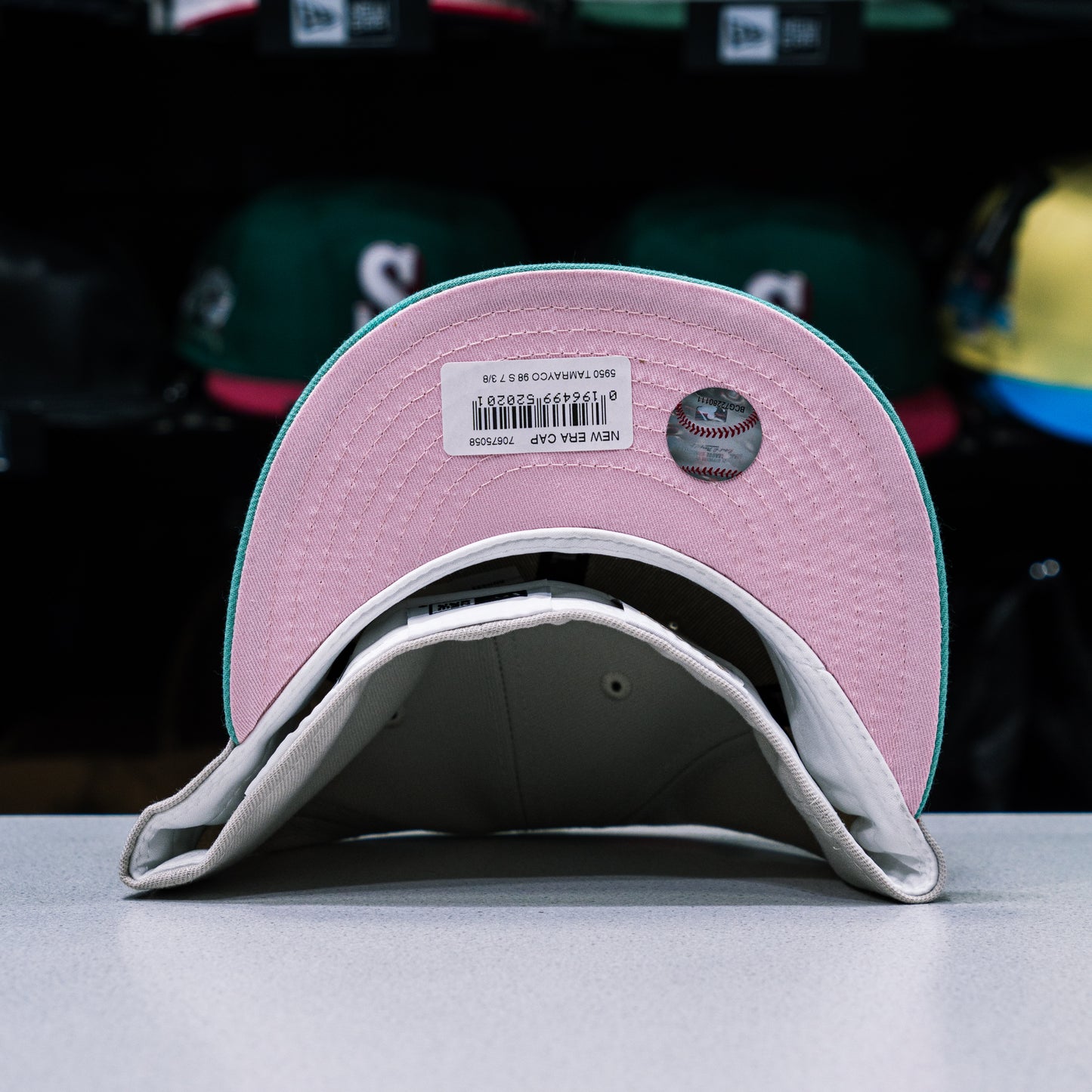 NEW ERA Tampa Bay Rays Authentic 98 Stone Clear Mint 59FIFTY Fitted Cap