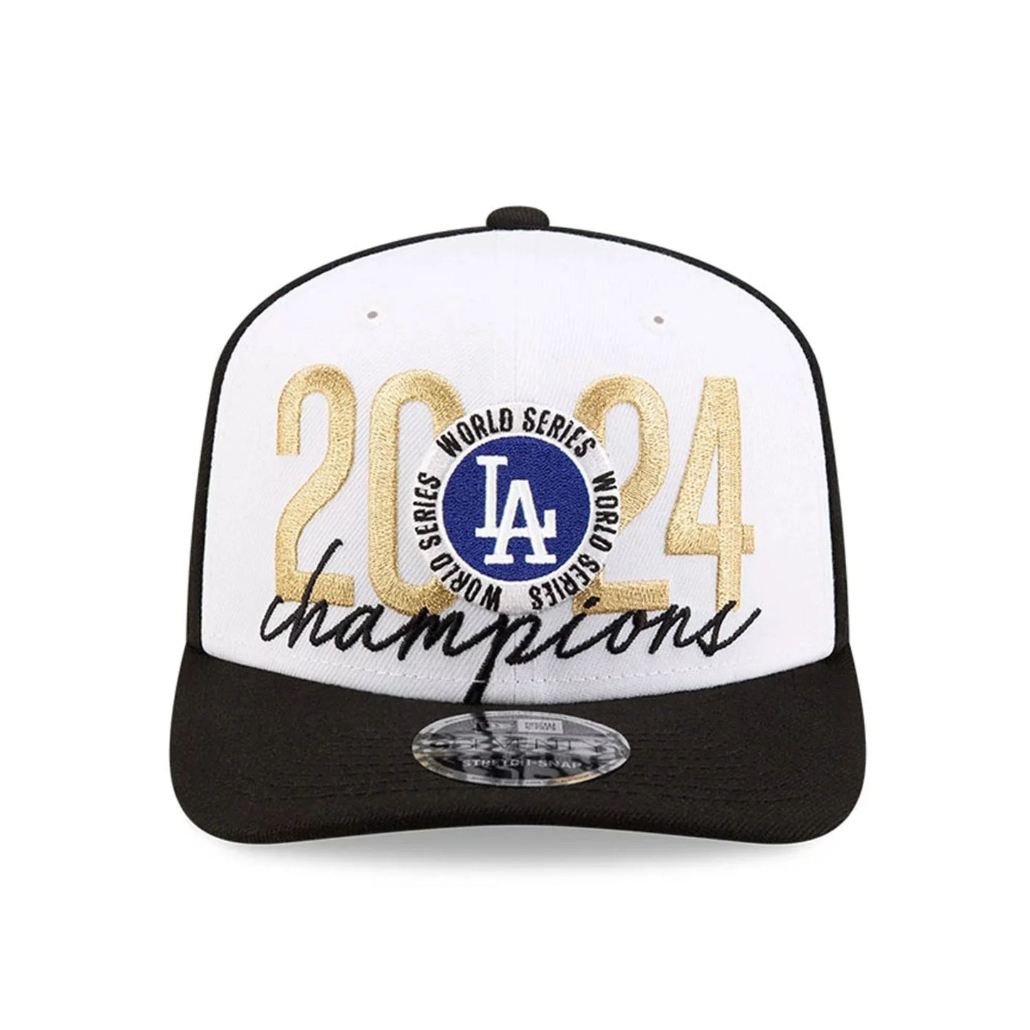 NEW ERA LA Dodgers MLB World Series Champions 2024 Black 9SEVENTY Stretch Snap Cap