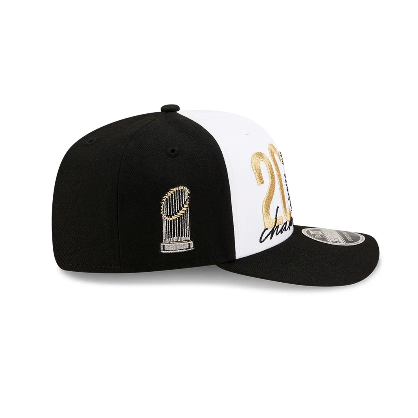 NEW ERA LA Dodgers MLB World Series Champions 2024 Black 9SEVENTY Stretch Snap Cap