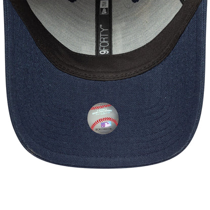 LA Dodgers Linen Navy 9FORTY Adjustable Cap