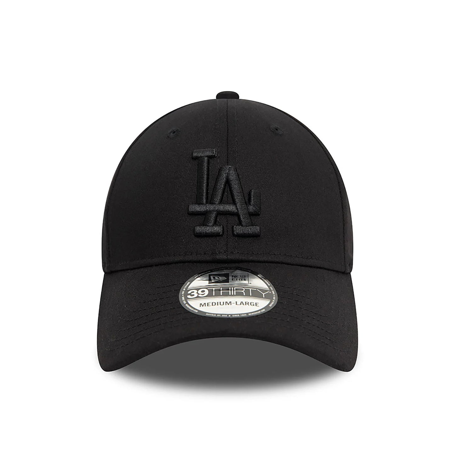 NEW ERA LA Dodgers Monochrome Black 39THIRTY Stretch Fit Cap
