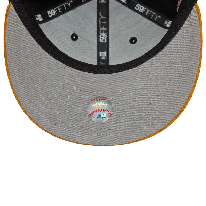 LA Angels Contrast Cord Black 59FIFTY Fitted Cap