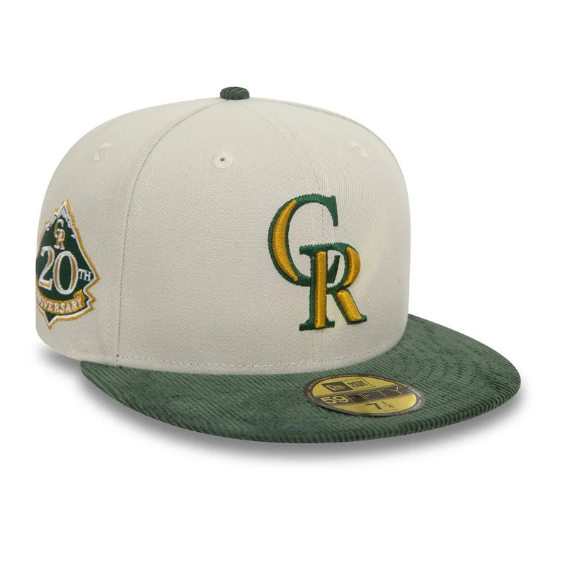 NEW ERA Colorado Rockies Authentic On Field green beige 59FIFTY Fitted Cap