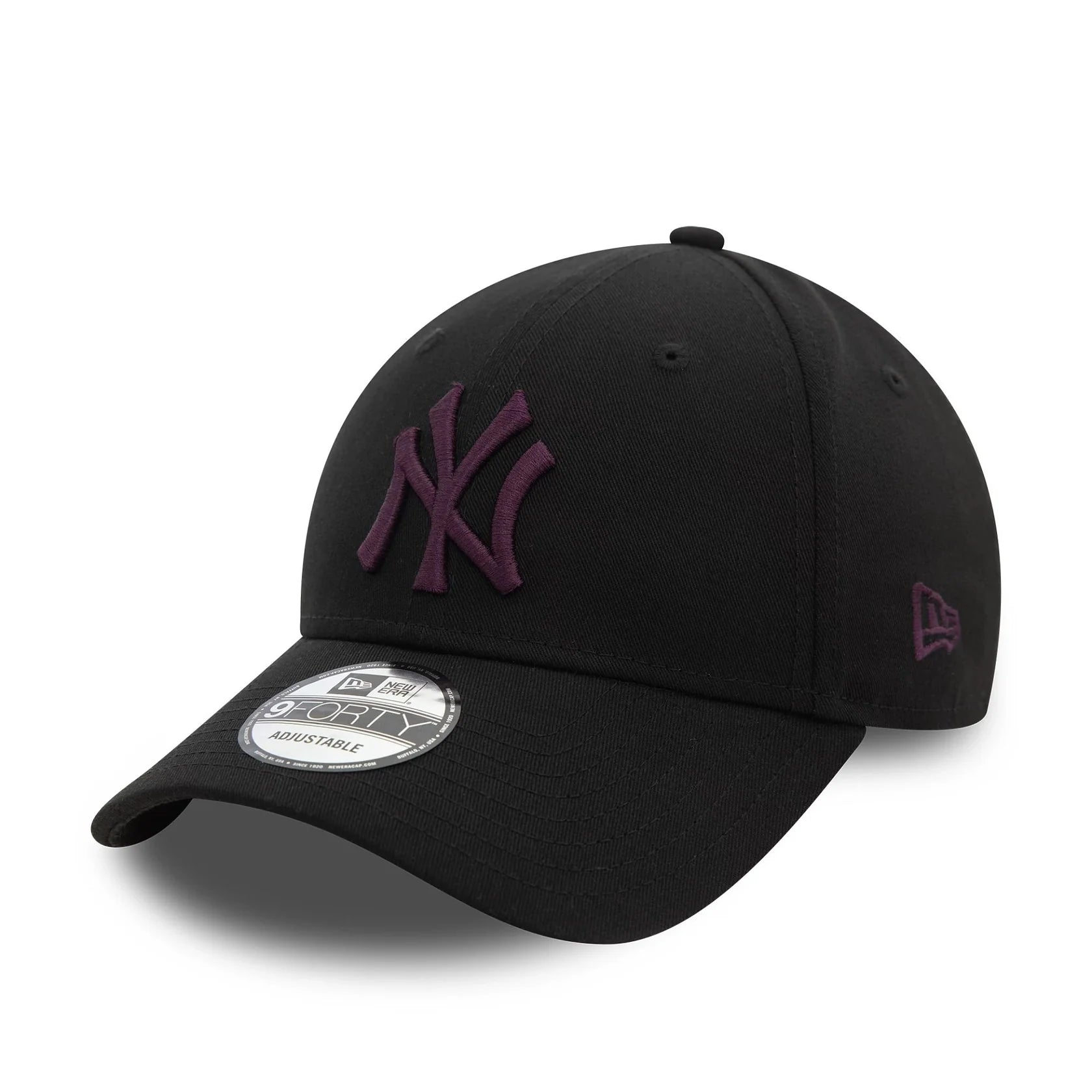 NEW ERA New York Yankees League Essential Black 9FORTY Adjustable Cap LUX sneakerstore