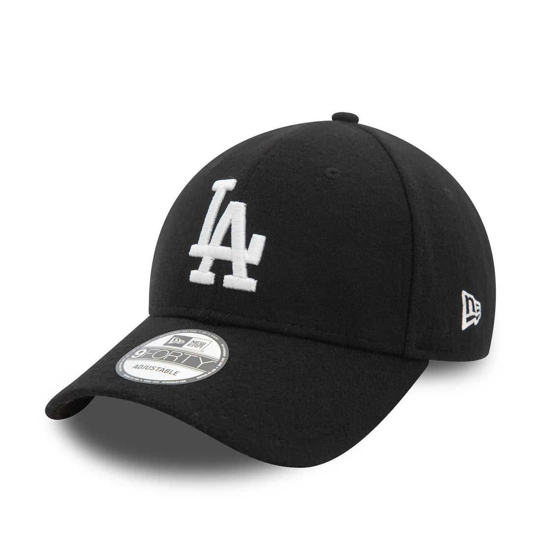 NEW ERA LA Dodgers Melton Wool Black 9FORTY Adjustable Cap