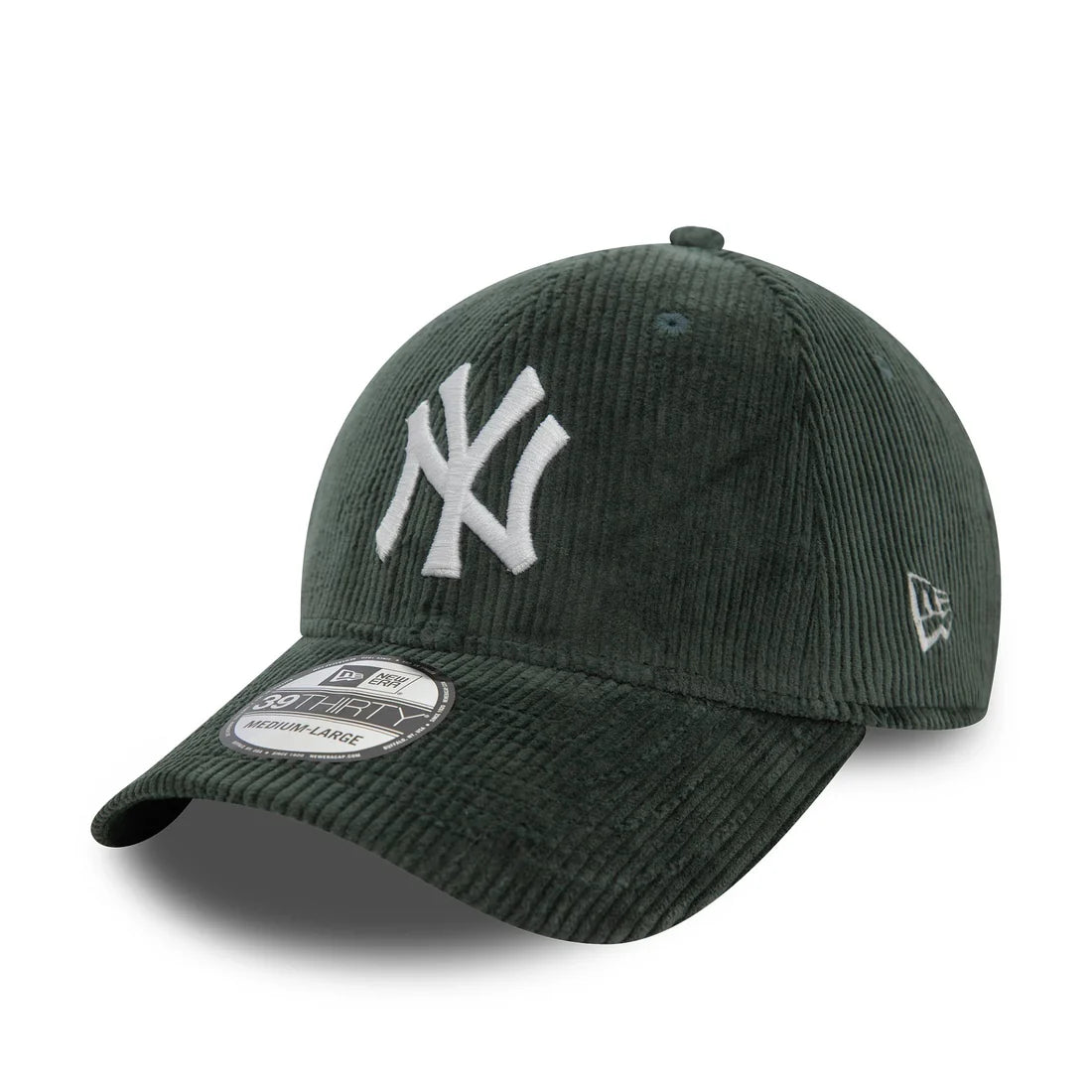 NEW ERA New York Yankees Cord Dark Green 39THIRTY Stretch Fit Cap