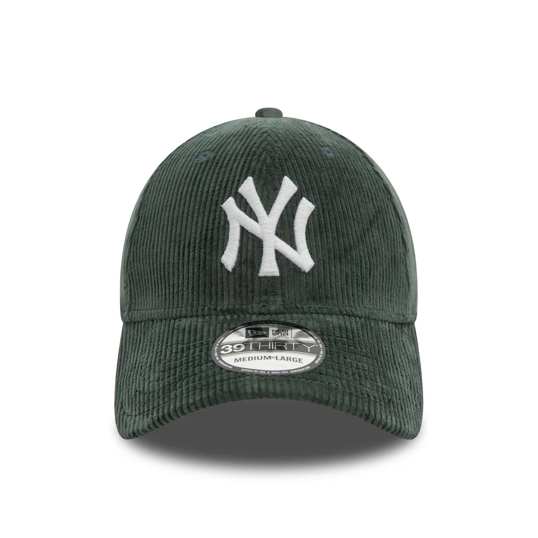NEW ERA New York Yankees Cord Dark Green 39THIRTY Stretch Fit Cap