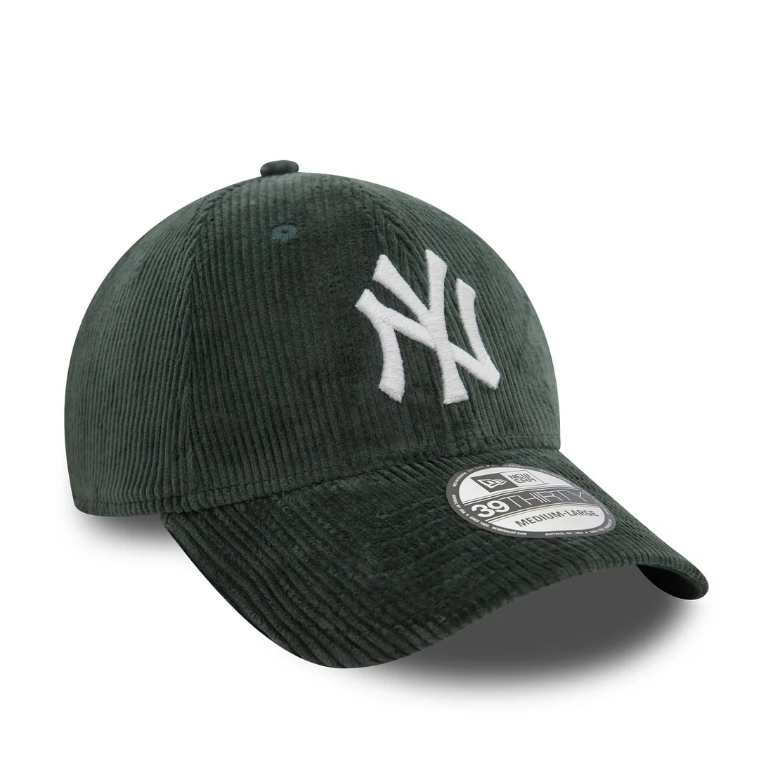 NEW ERA New York Yankees Cord Dark Green 39THIRTY Stretch Fit Cap