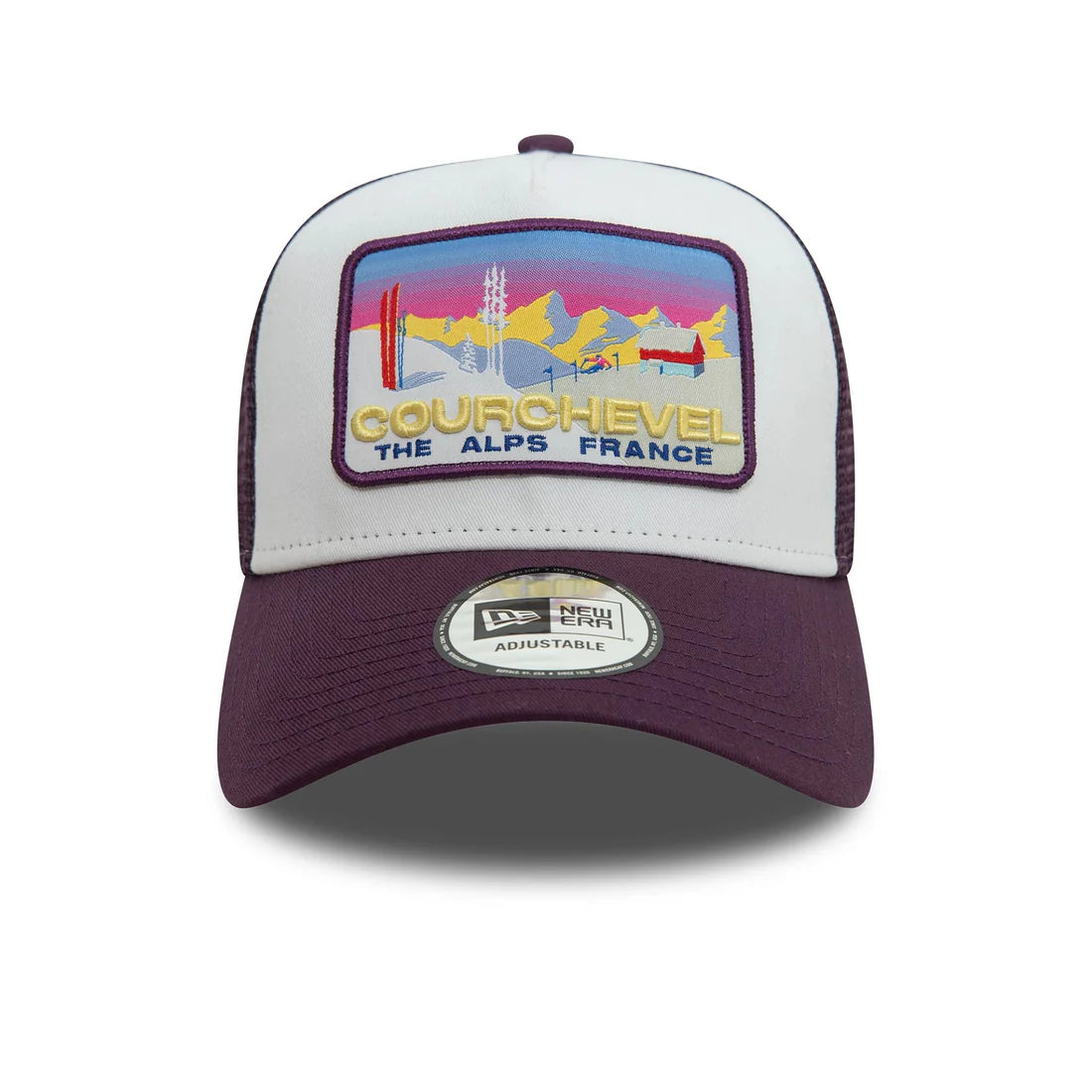 New Era New Era Courchevel Ski Patch Dark Purple 9FORTY A-Frame Trucker Cap