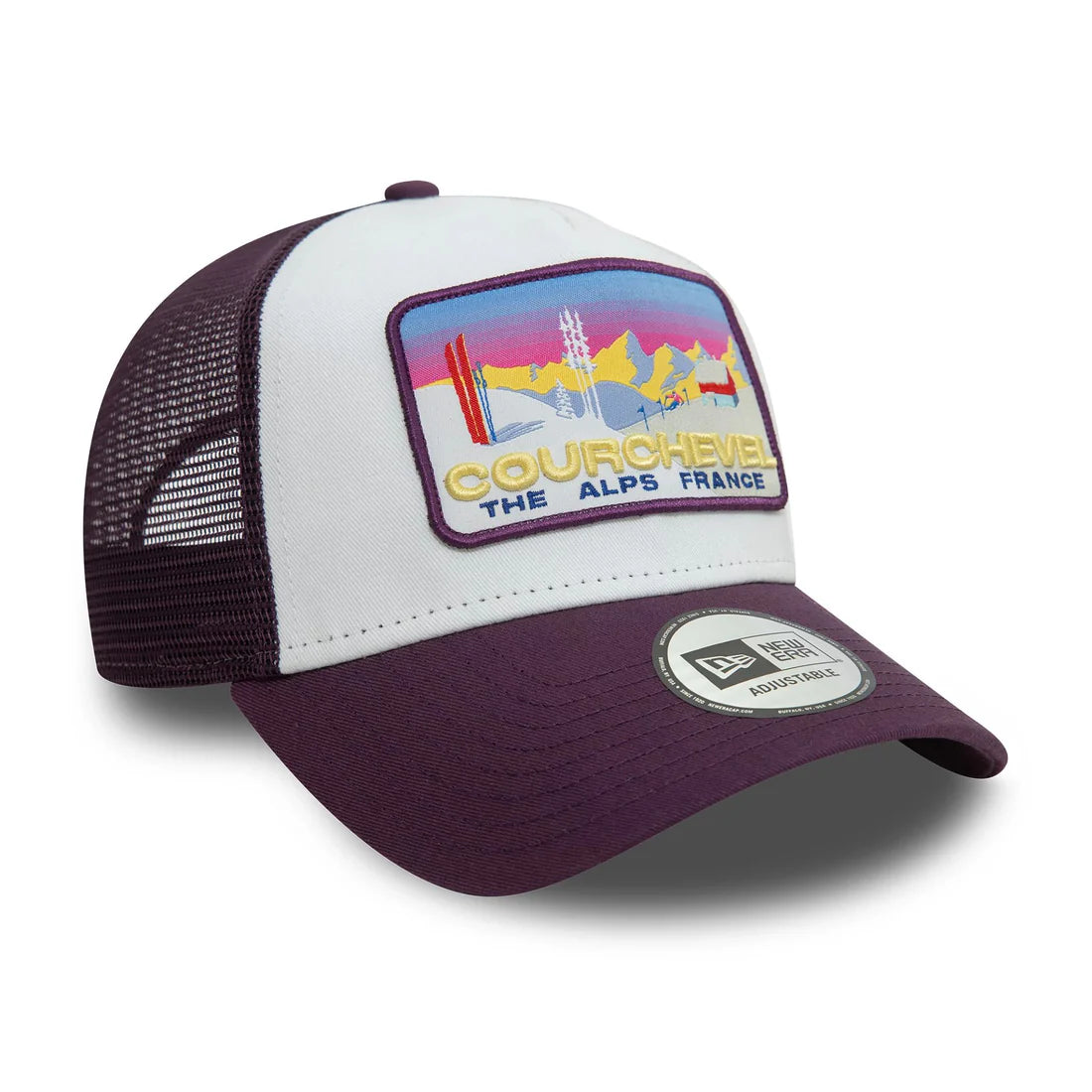 New Era New Era Courchevel Ski Patch Dark Purple 9FORTY A-Frame Trucker Cap