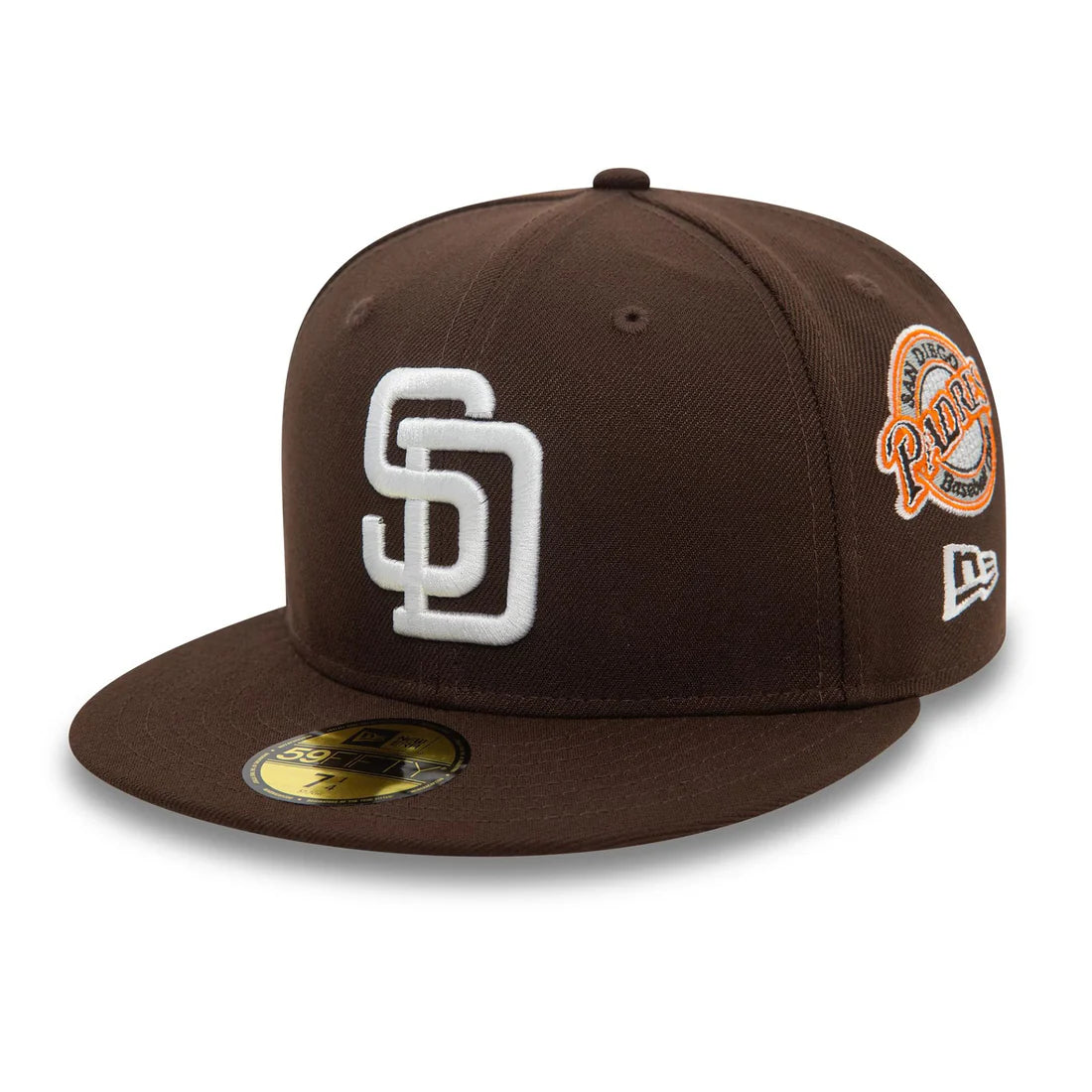 NEW ERA San Diego Padres MLB Cooperstown Patch Dark Brown 59FIFTY Fitted Cap