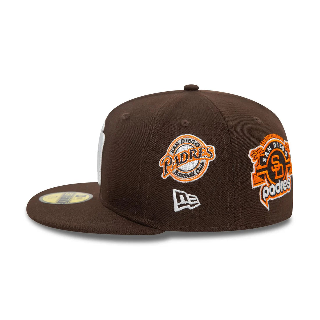 NEW ERA San Diego Padres MLB Cooperstown Patch Dark Brown 59FIFTY Fitted Cap