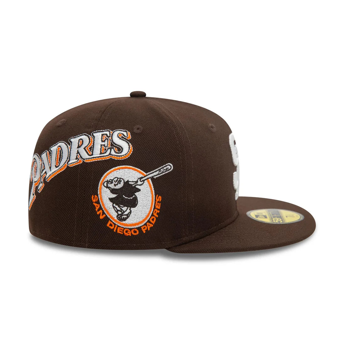 NEW ERA San Diego Padres MLB Cooperstown Patch Dark Brown 59FIFTY Fitted Cap