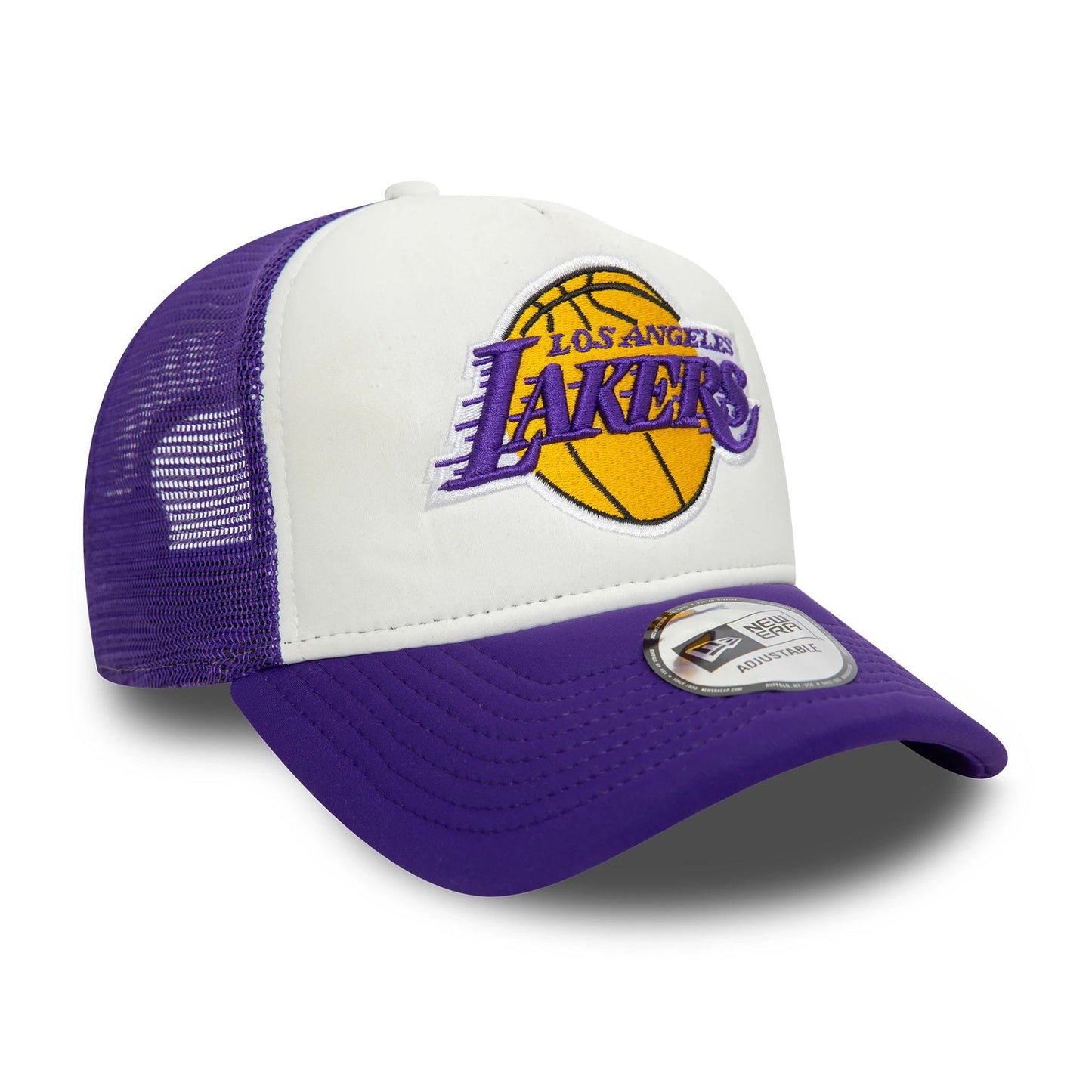 NEW ERA LA Lakers NBA Flower Purple 9FORTY A-Frame Trucker Adjustable Cap