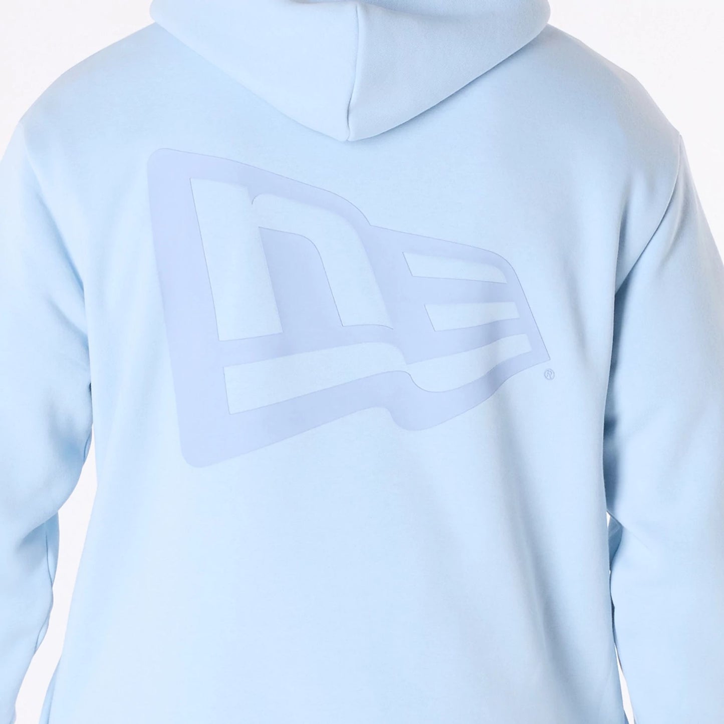 New Era Flag Pastel Blue Oversized Pullover Hoodie