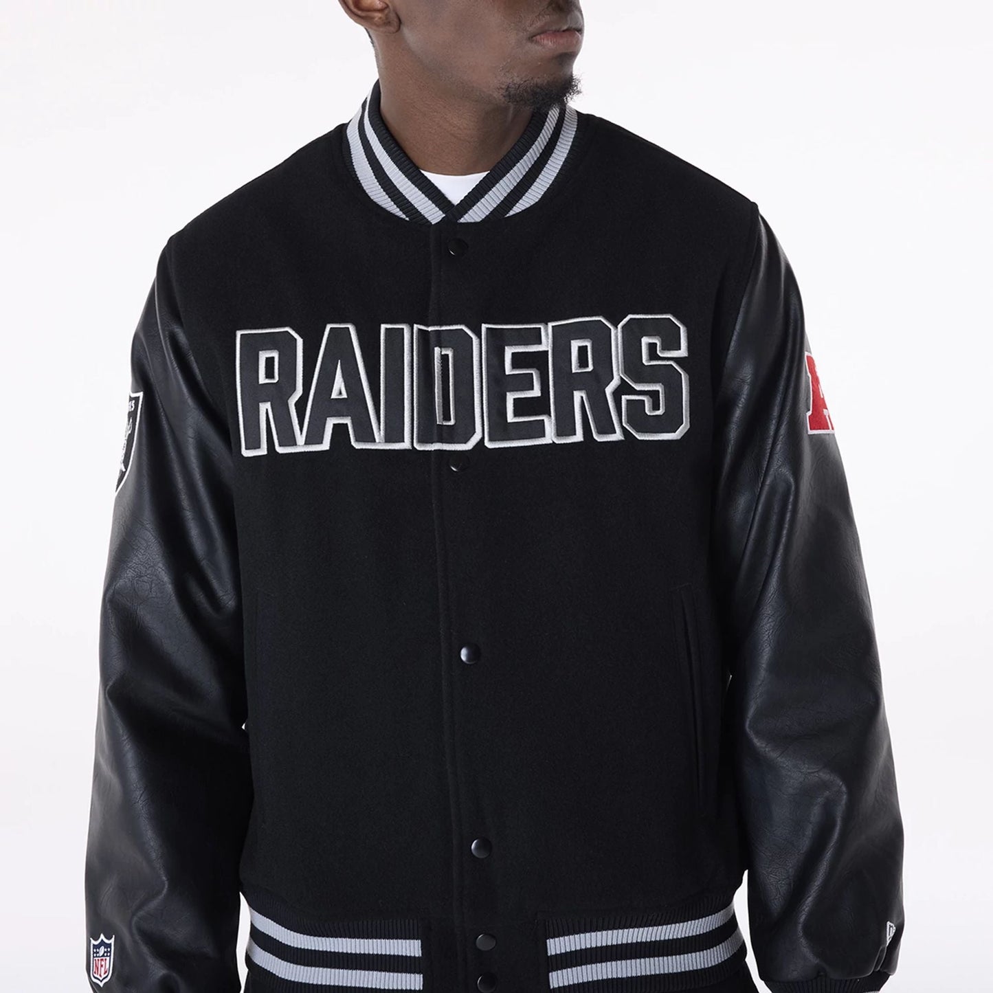 NEW ERA Las Vegas Raiders NFL Black Varsity Jacket