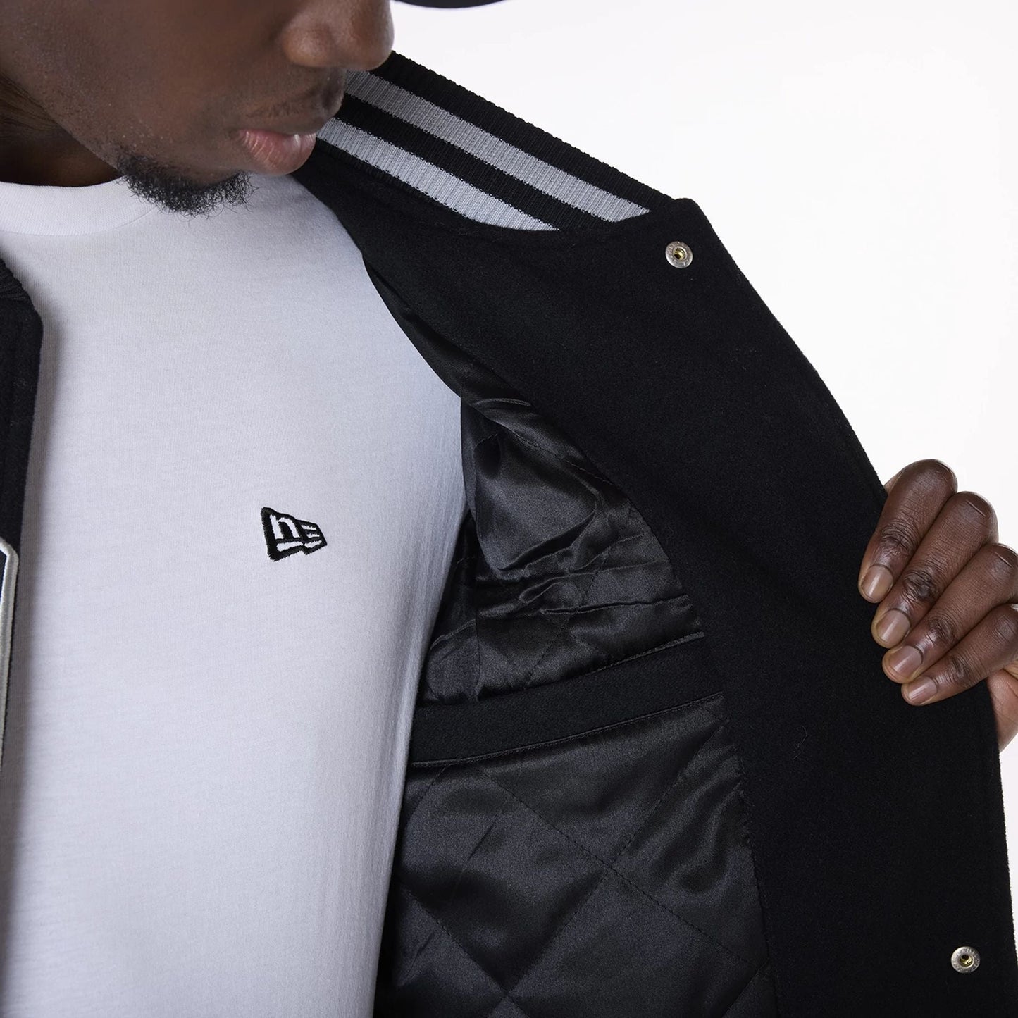 NEW ERA Las Vegas Raiders NFL Black Varsity Jacket