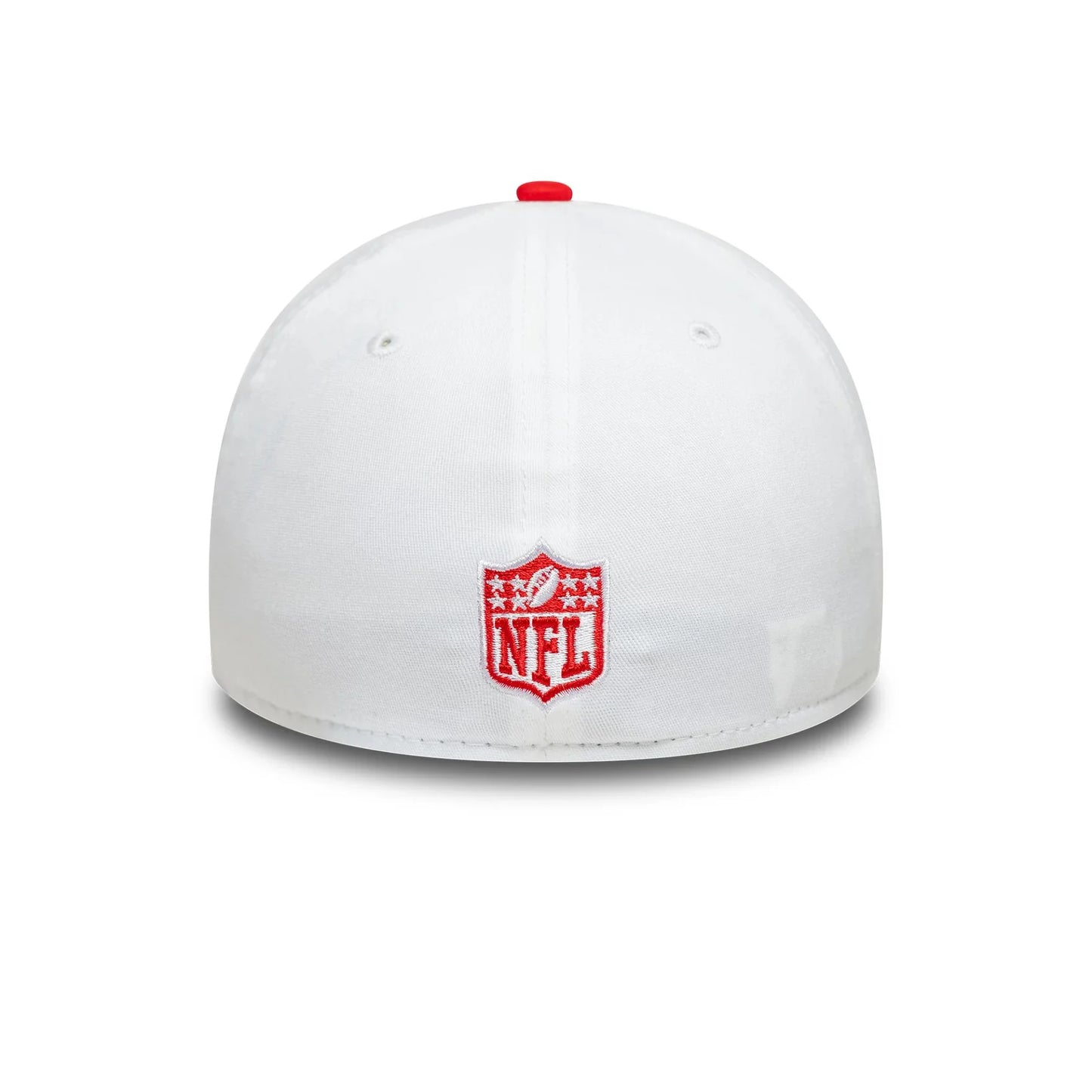 NEW ERA Kansas City Chiefs NFL Team Logo White 39THIRTY Stretch Fit Adjustable Cap