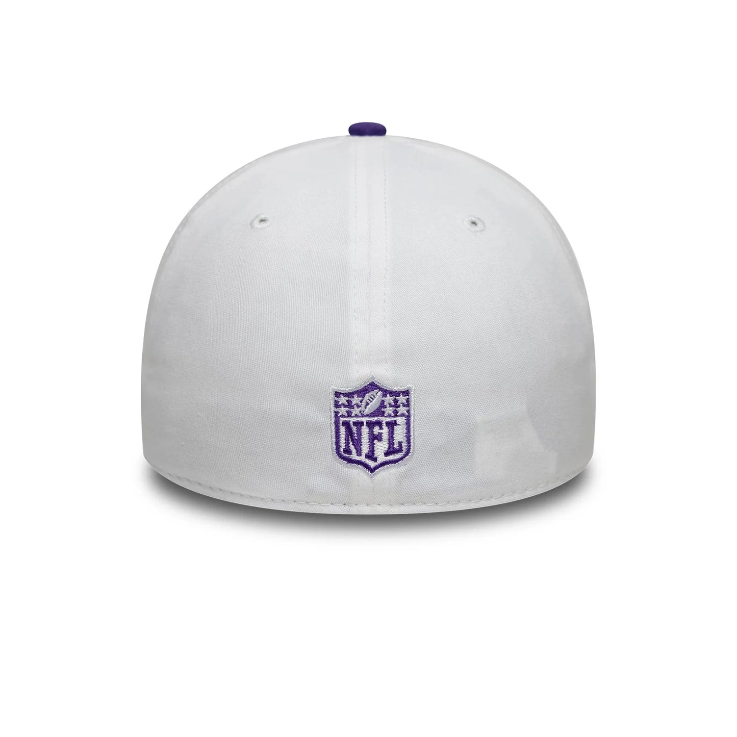 NEW ERA Minnesota Vikings NFL Team Logo White 39THIRTY Stretch Fit Adjustable Cap