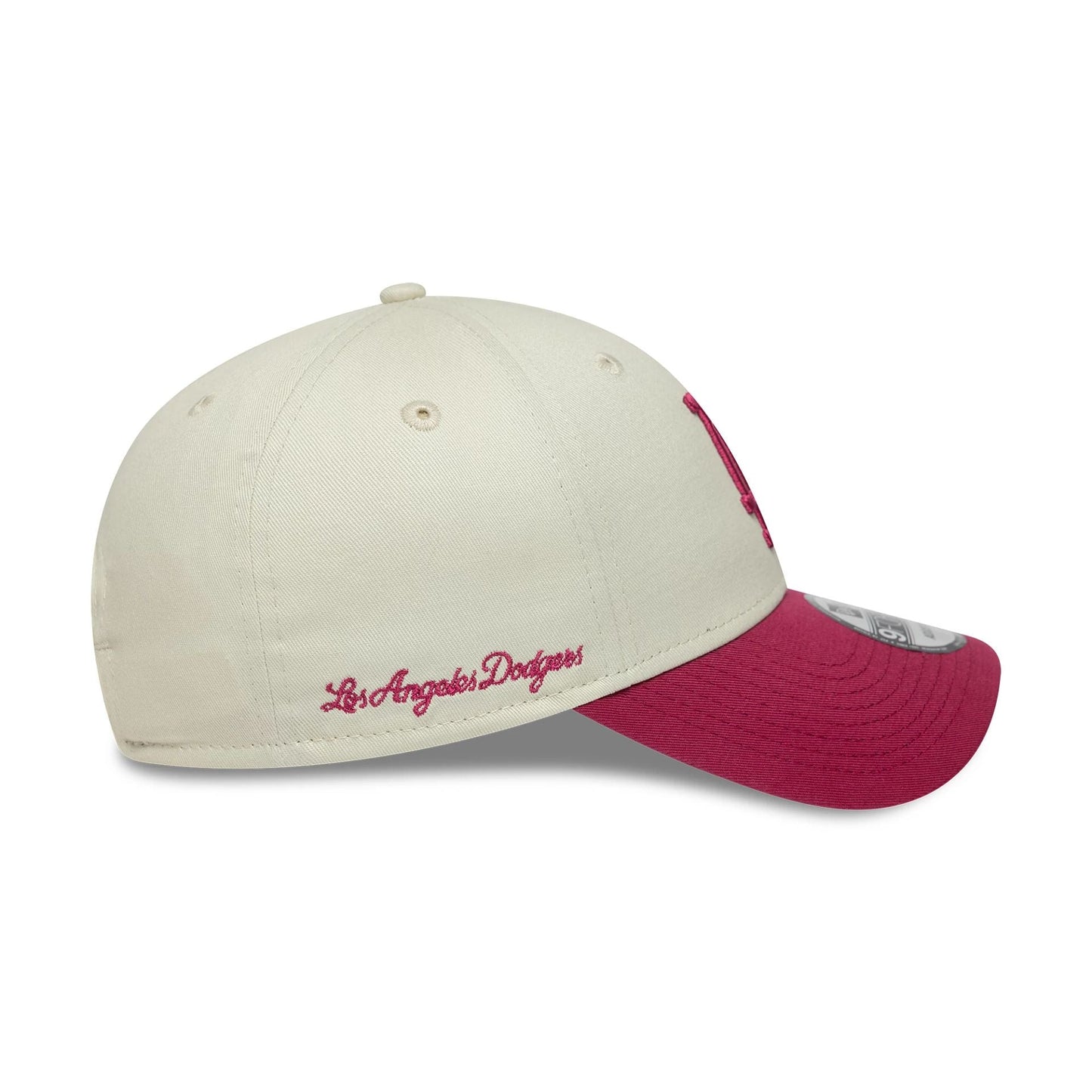 LA Dodgers MLB Side Script Cream 9FORTY Adjustable Cap