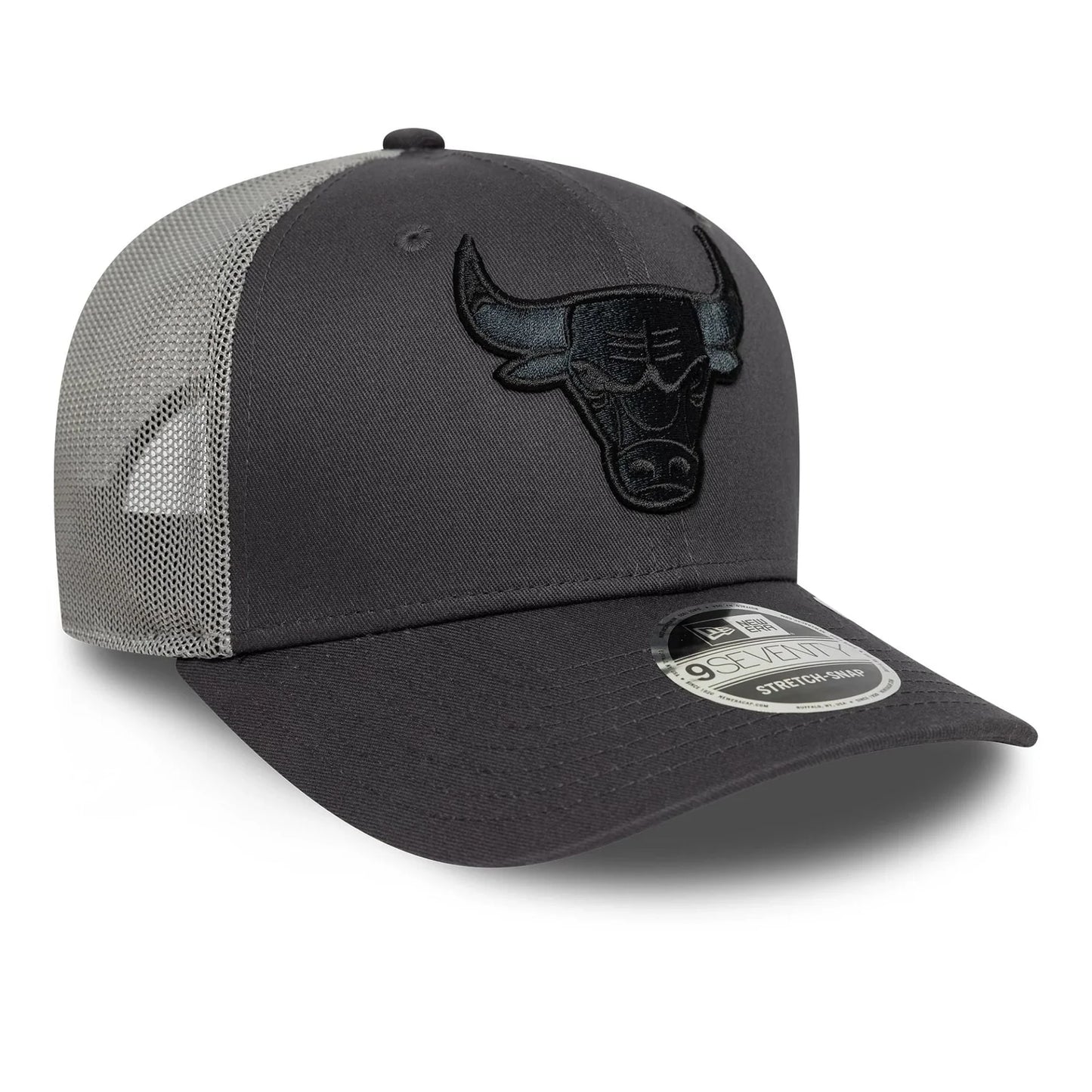 NEW ERA Chicago Bulls NBA Tonal Dark Grey 9SEVENTY Stretch Snap Adjustable Cap