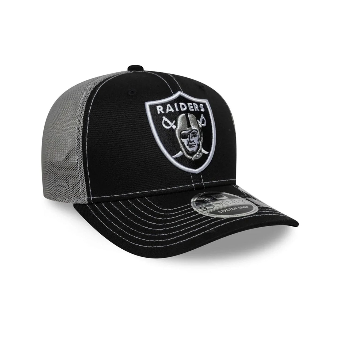 NEW ERA Las Vegas Raiders NFL Black 9SEVENTY Stretch Snap Adjustable Cap
