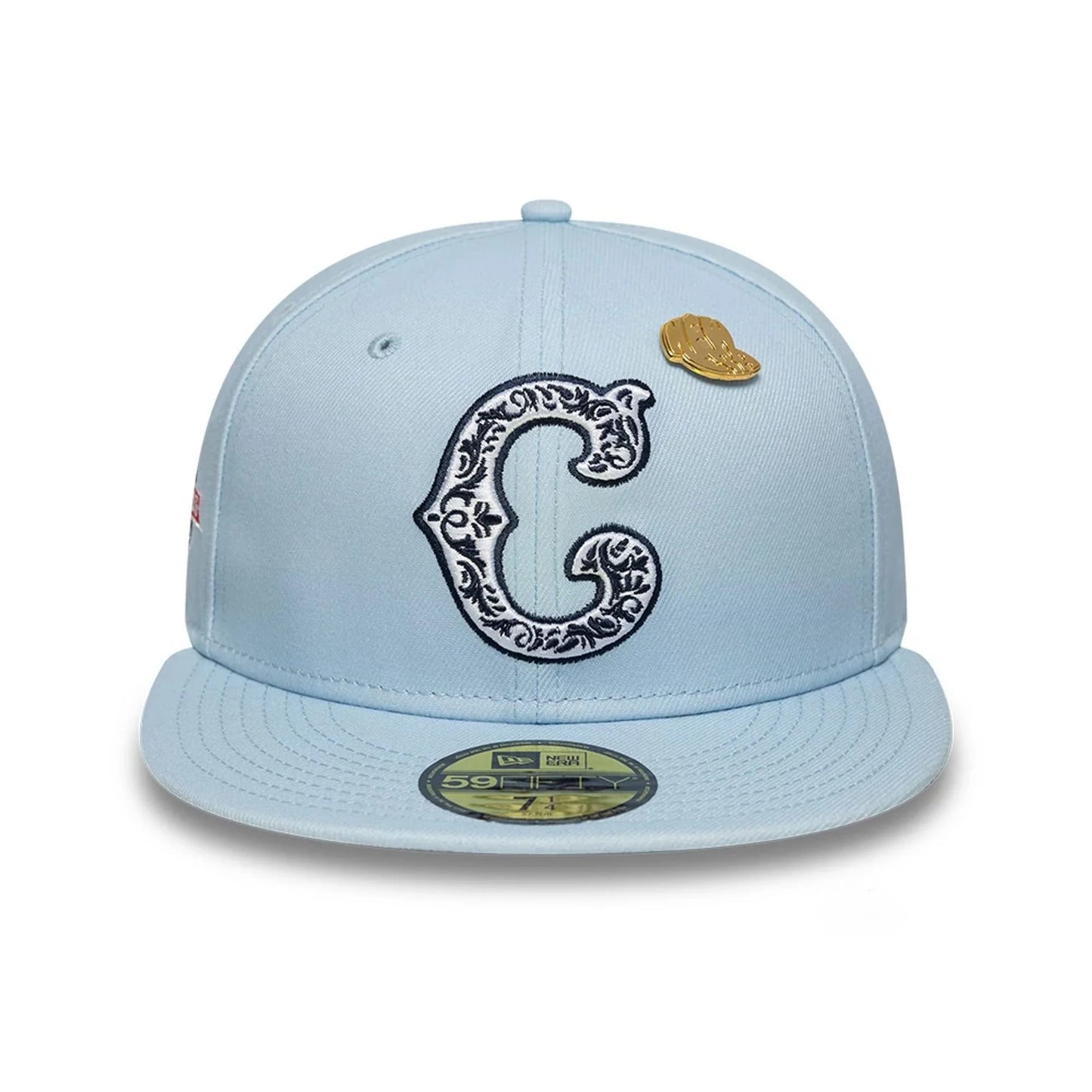 NEW ERA Chicago Cubs Cooperstown Seasonal Pastel Blue 59FIFTY FItted Cap