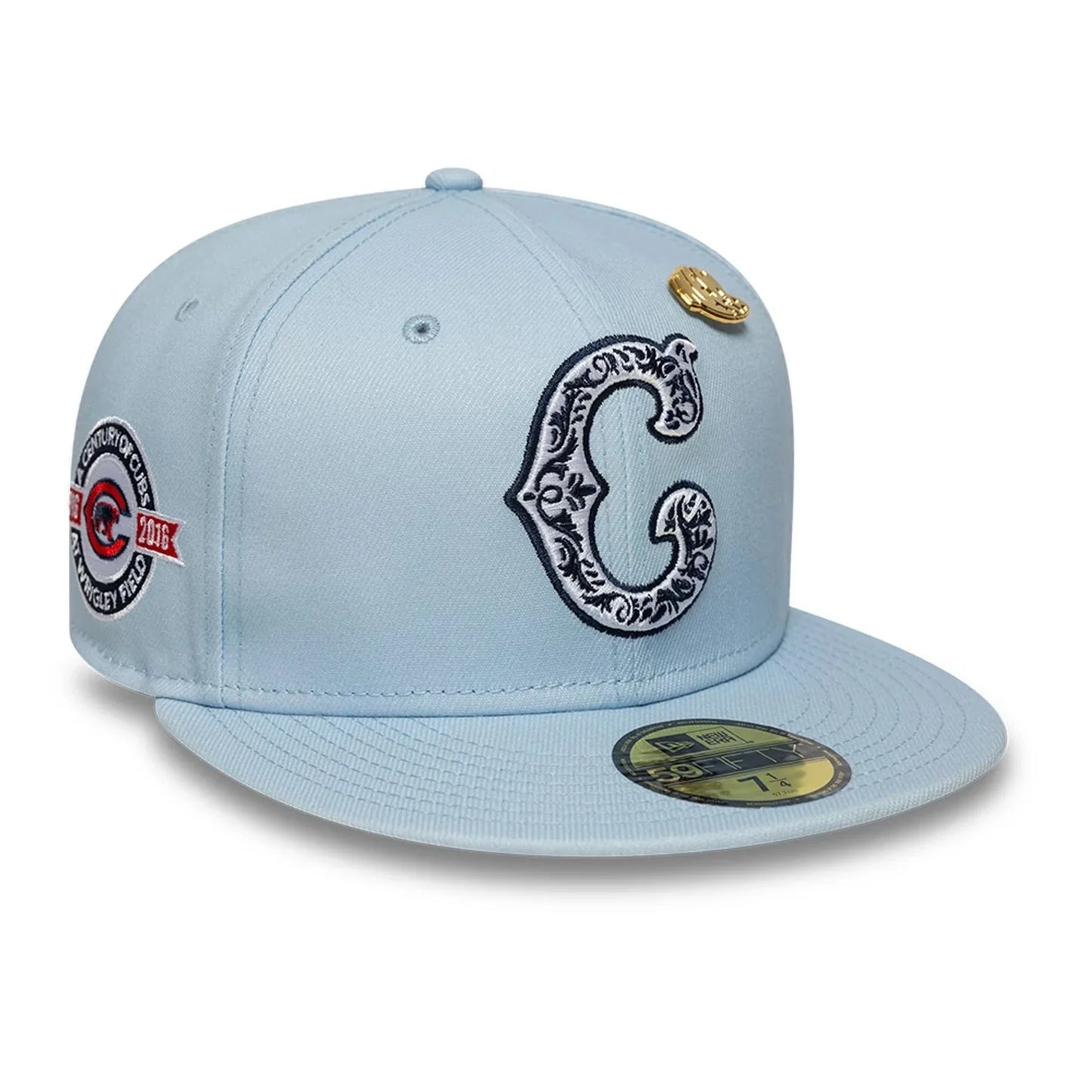 NEW ERA Chicago Cubs Cooperstown Seasonal Pastel Blue 59FIFTY FItted Cap