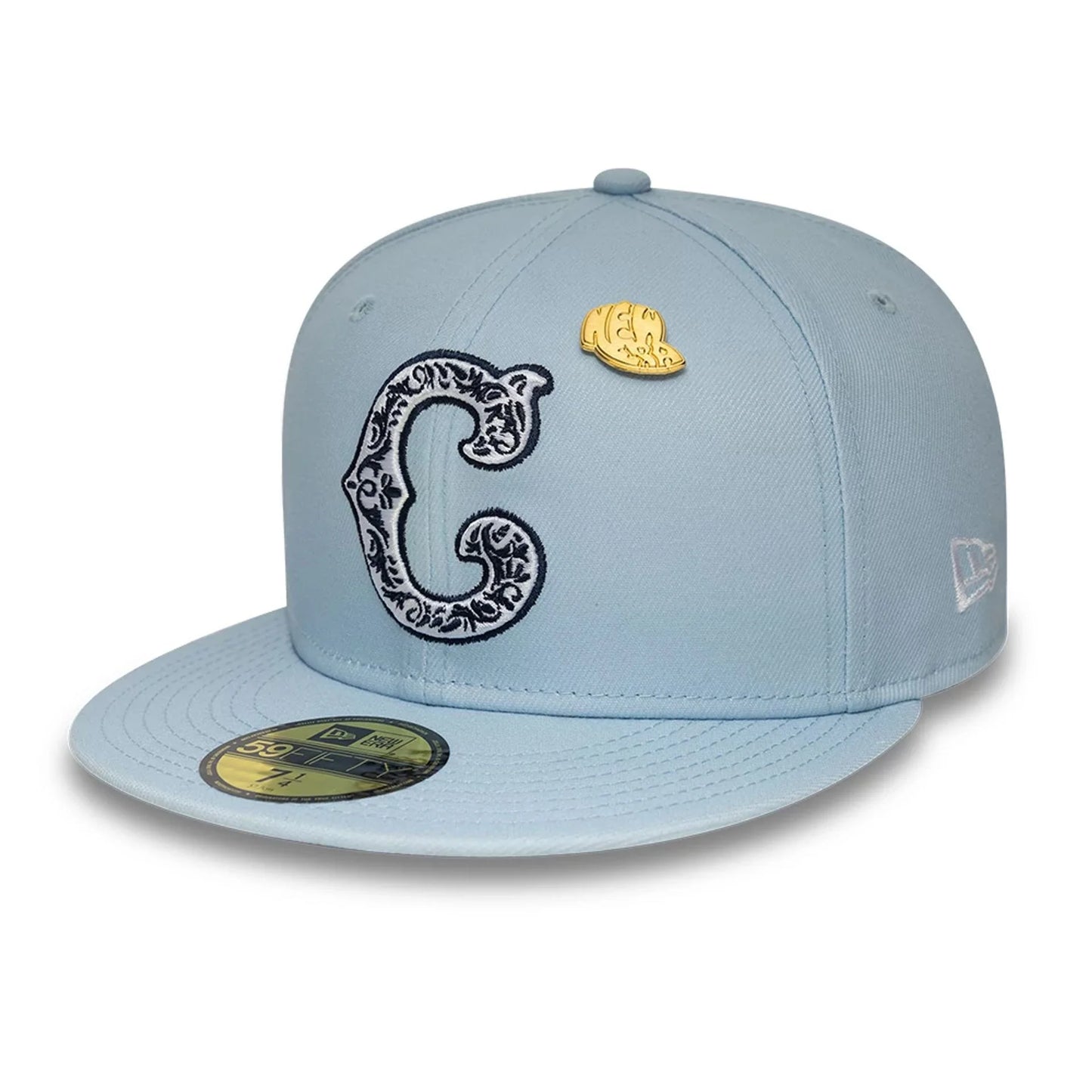 NEW ERA Chicago Cubs Cooperstown Seasonal Pastel Blue 59FIFTY FItted Cap