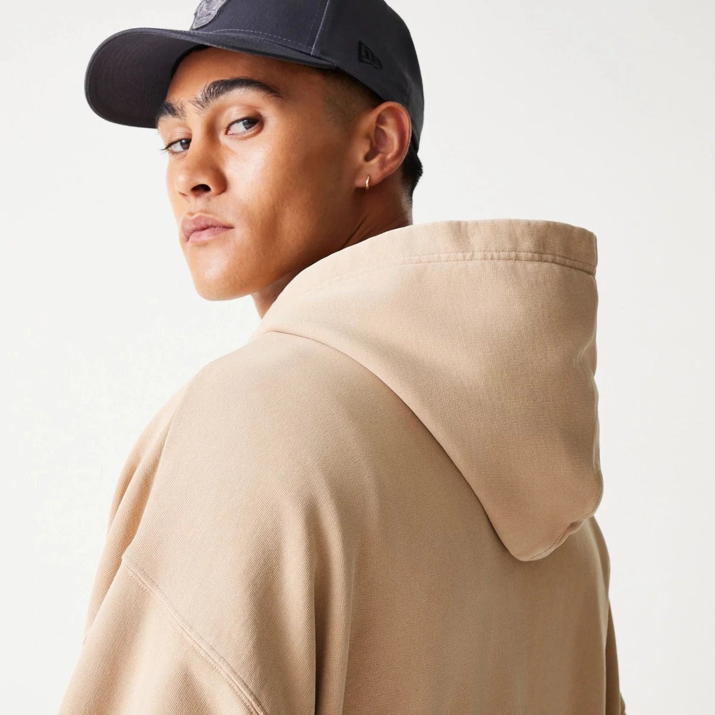 New Era Chicago Bulls NBA Washed Beige Full Zip Hoodie