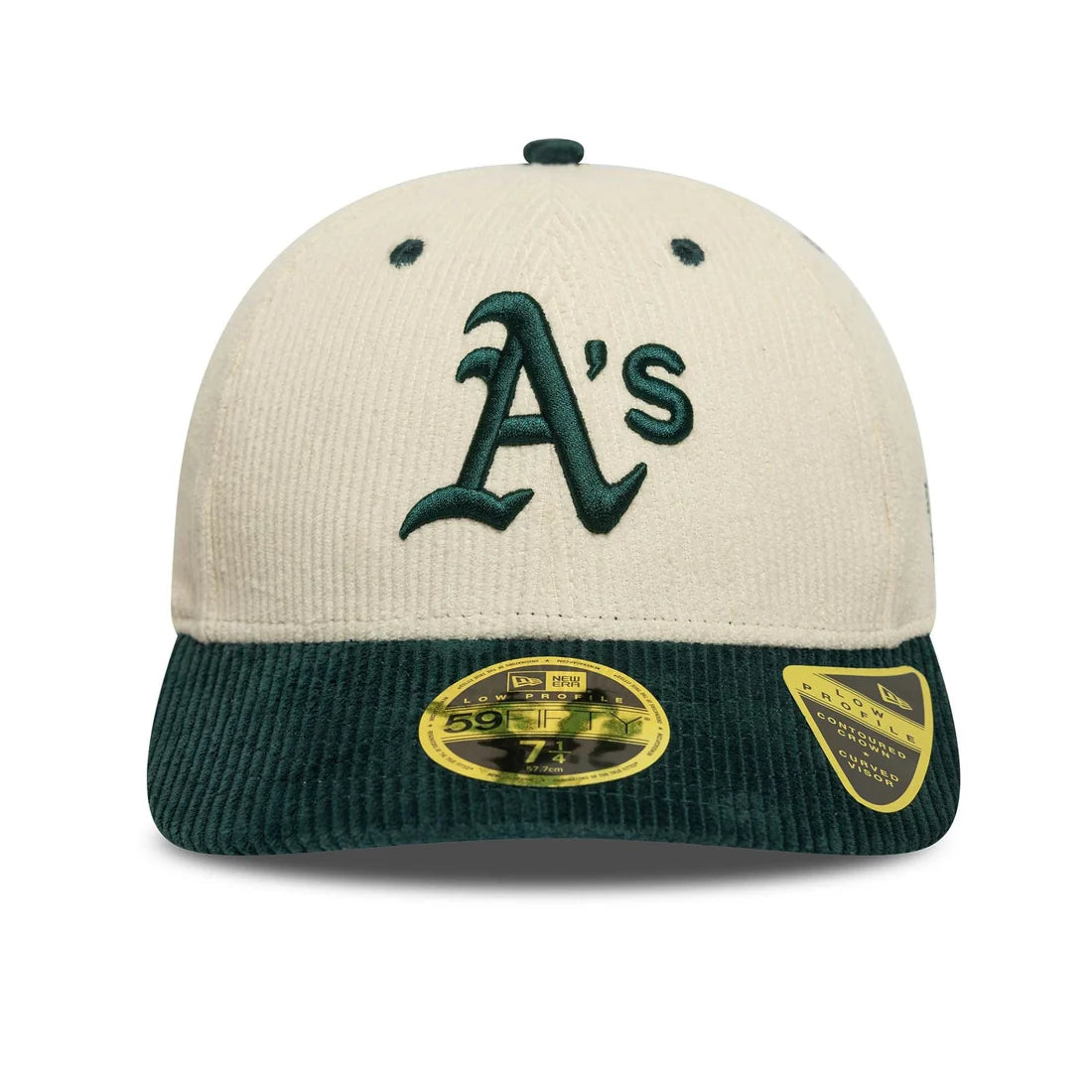 NEW ERA Oakland Athletics MLB Cord Cream Low Profile 59FIFTY Fitted Cap