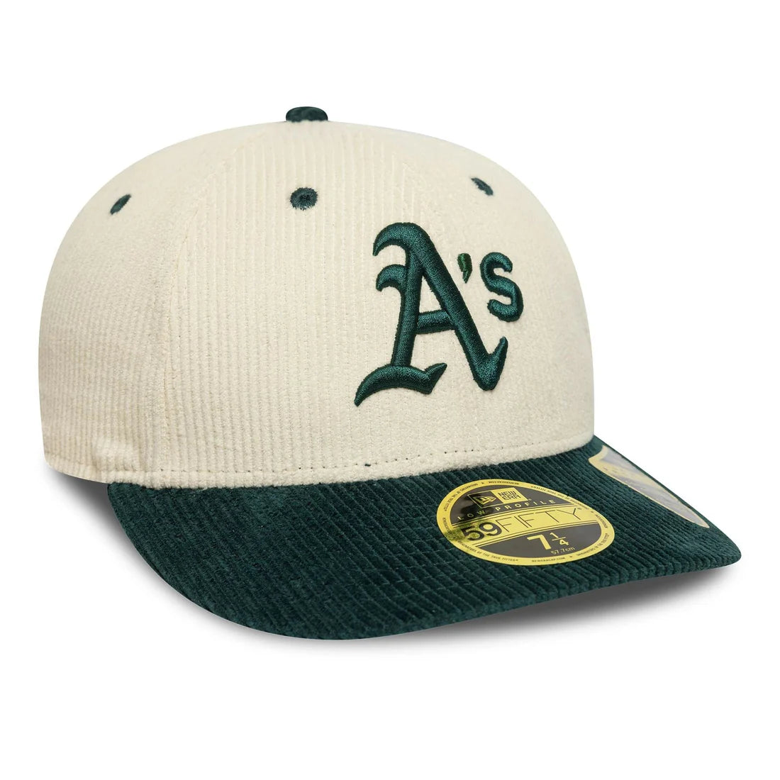NEW ERA Oakland Athletics MLB Cord Cream Low Profile 59FIFTY Fitted Cap