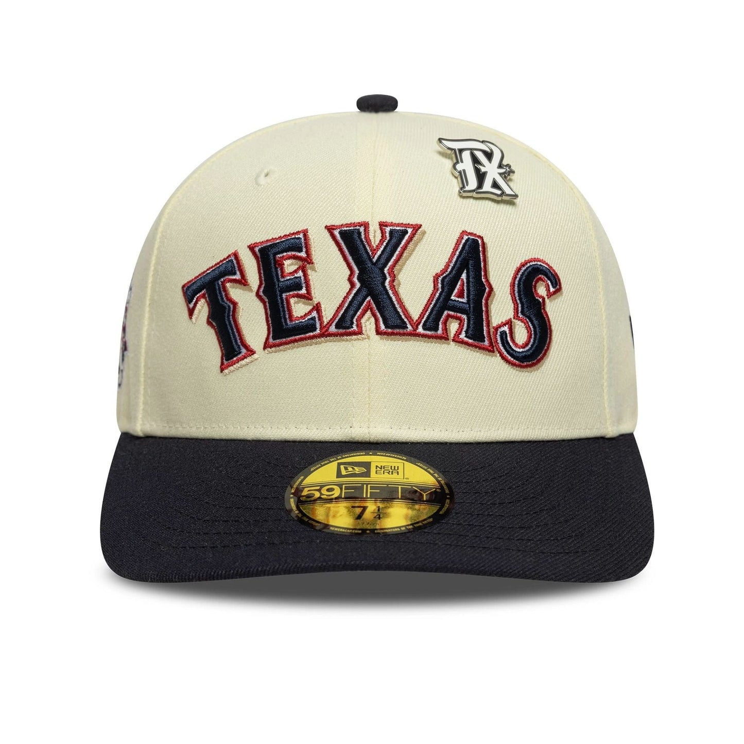 New Era Texas Rangers MLB All Star Game Pin Cream 59FIFTY Fitted Cap