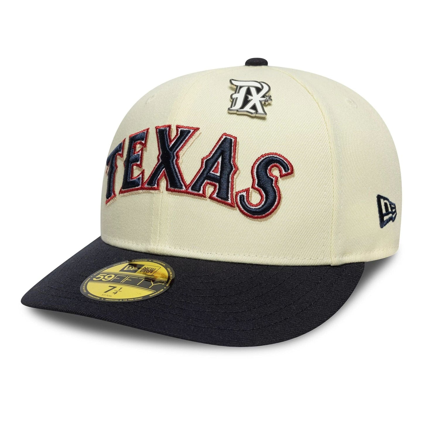 New Era Texas Rangers MLB All Star Game Pin Cream 59FIFTY Fitted Cap