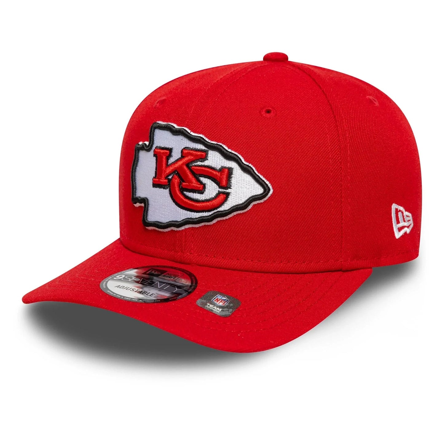 NEW ERA Kansas City Chiefs NFL Patch Red 9SEVENTY Stretch-Snap Adjustable Cap