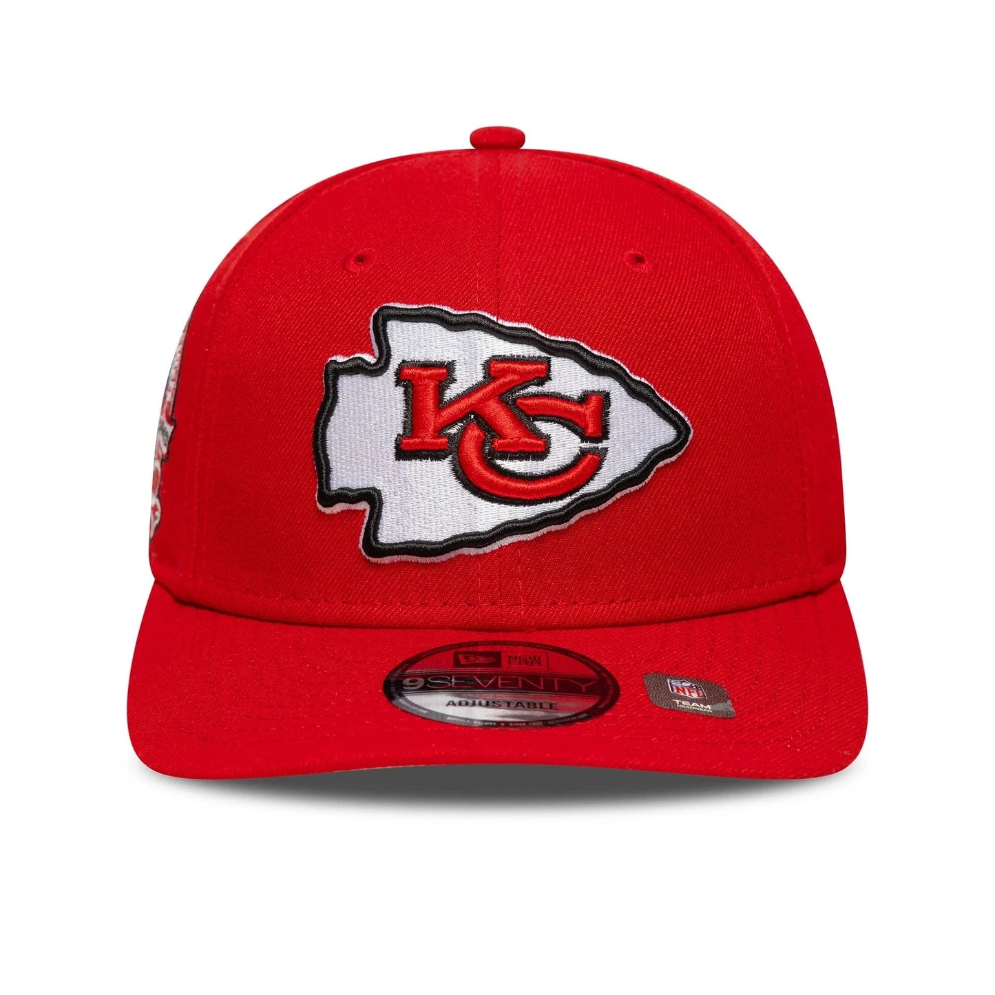 NEW ERA Kansas City Chiefs NFL Patch Red 9SEVENTY Stretch-Snap Adjustable Cap