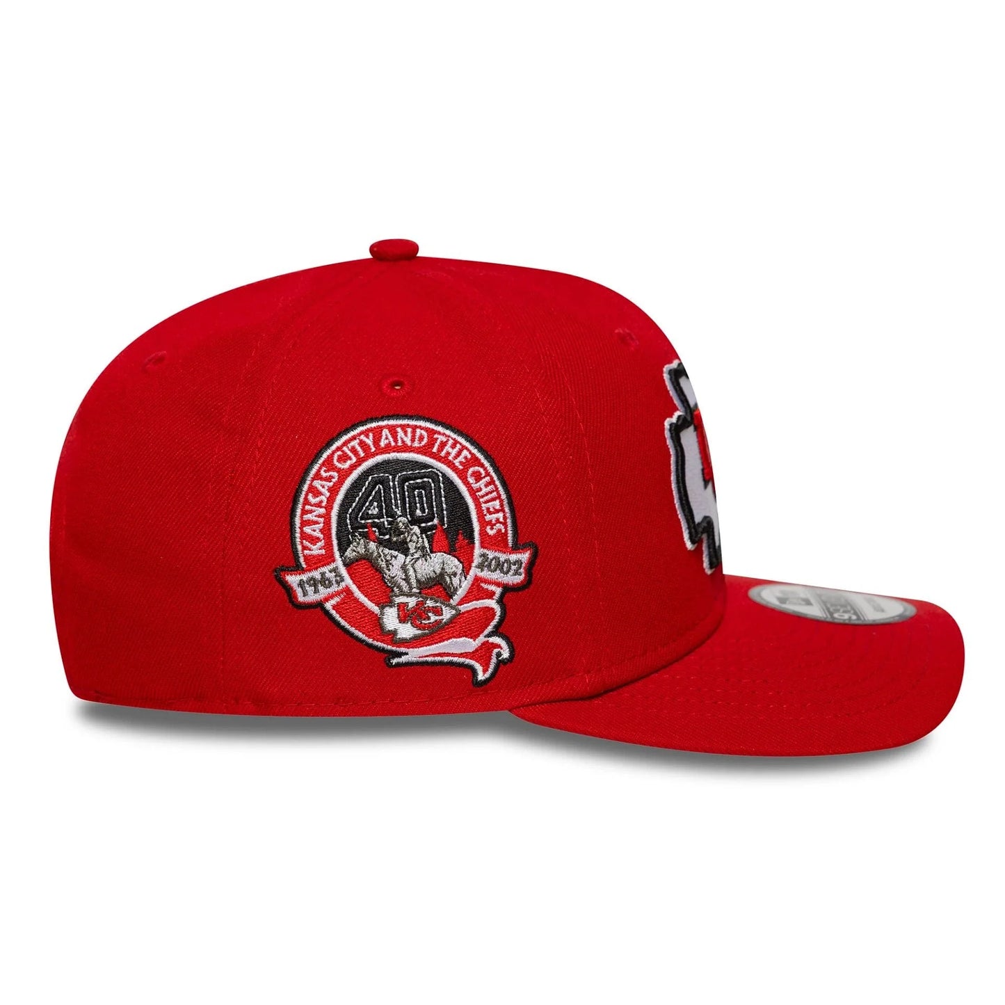 NEW ERA Kansas City Chiefs NFL Patch Red 9SEVENTY Stretch-Snap Adjustable Cap