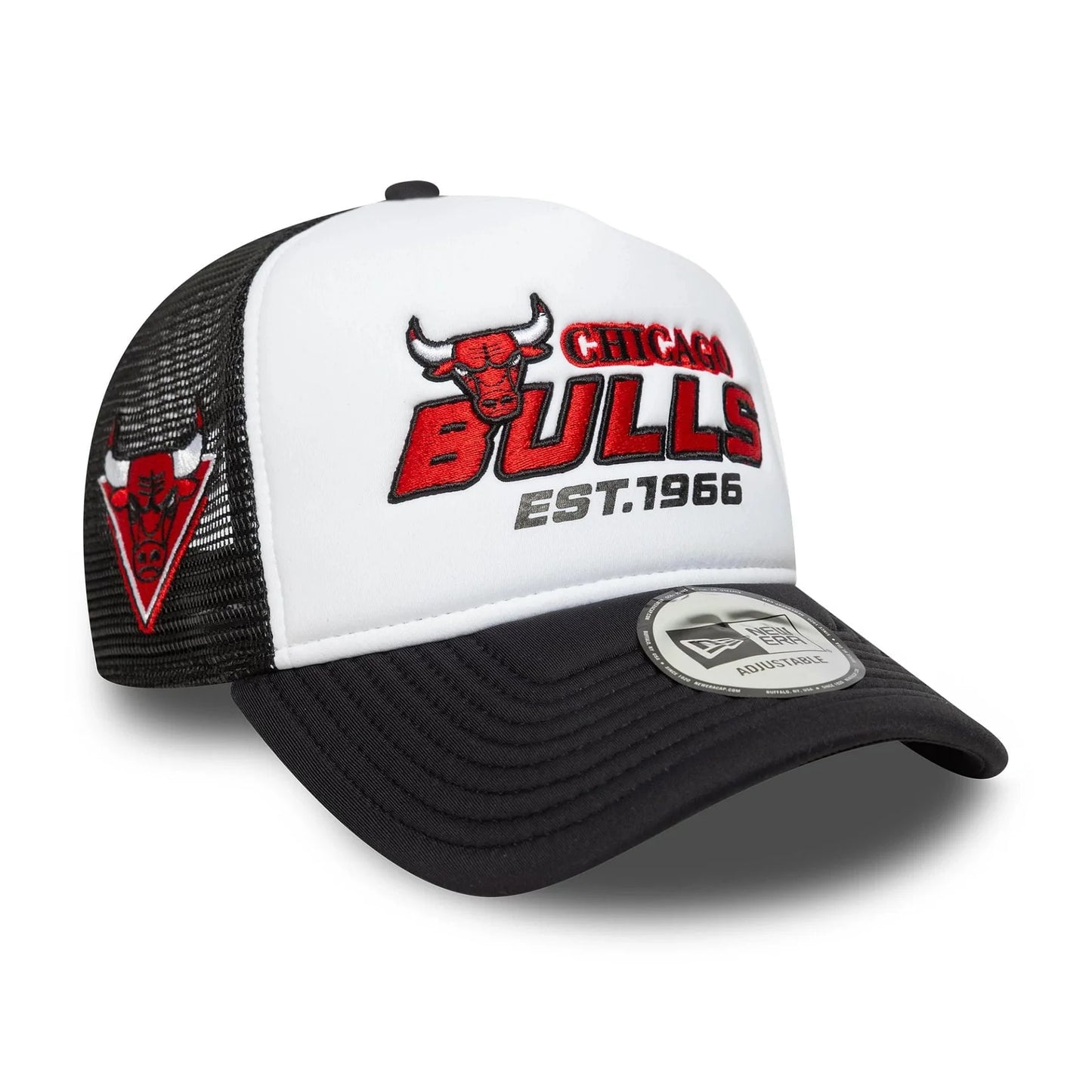 NEW ERA Chicago Bulls NBA Graphic Black 9FORTY A-Frame Trucker Adjustable Cap