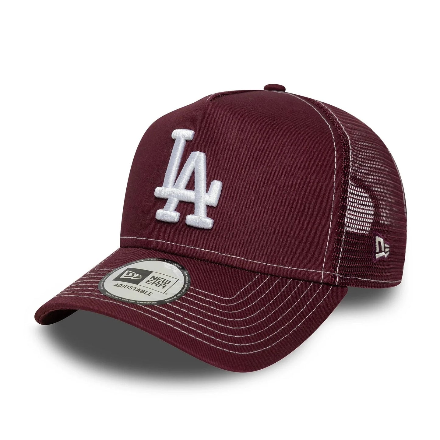 NEW ERA LA Dodgers MLB World Series Dark Red 9FORTY E-Frame Trucker Adjustable Cap