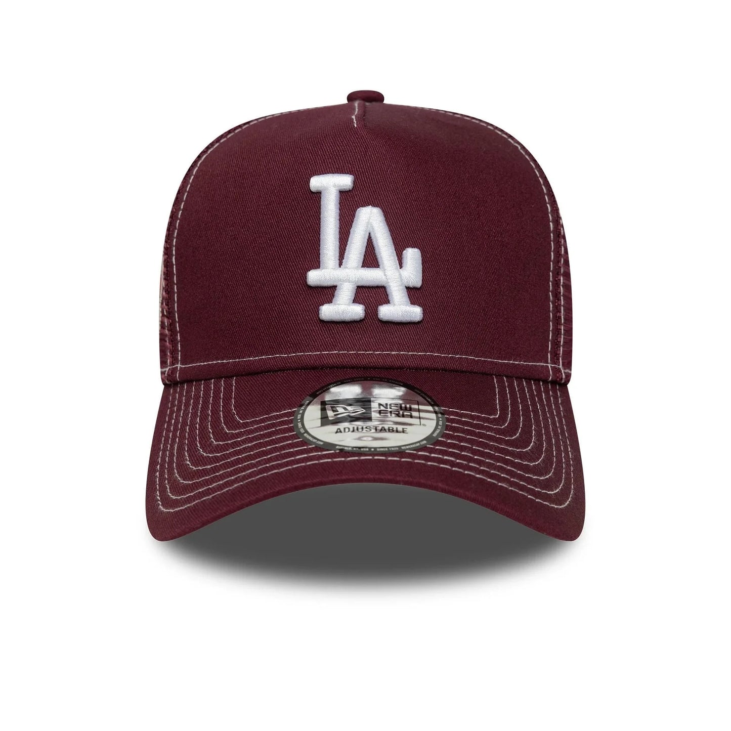 NEW ERA LA Dodgers MLB World Series Dark Red 9FORTY E-Frame Trucker Adjustable Cap