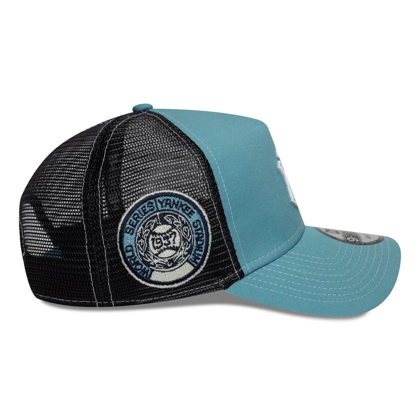 NEW ERA New York Yankees MLB World Series Pastel Blue 9FORTY E-Frame Trucker Adjustable Cap