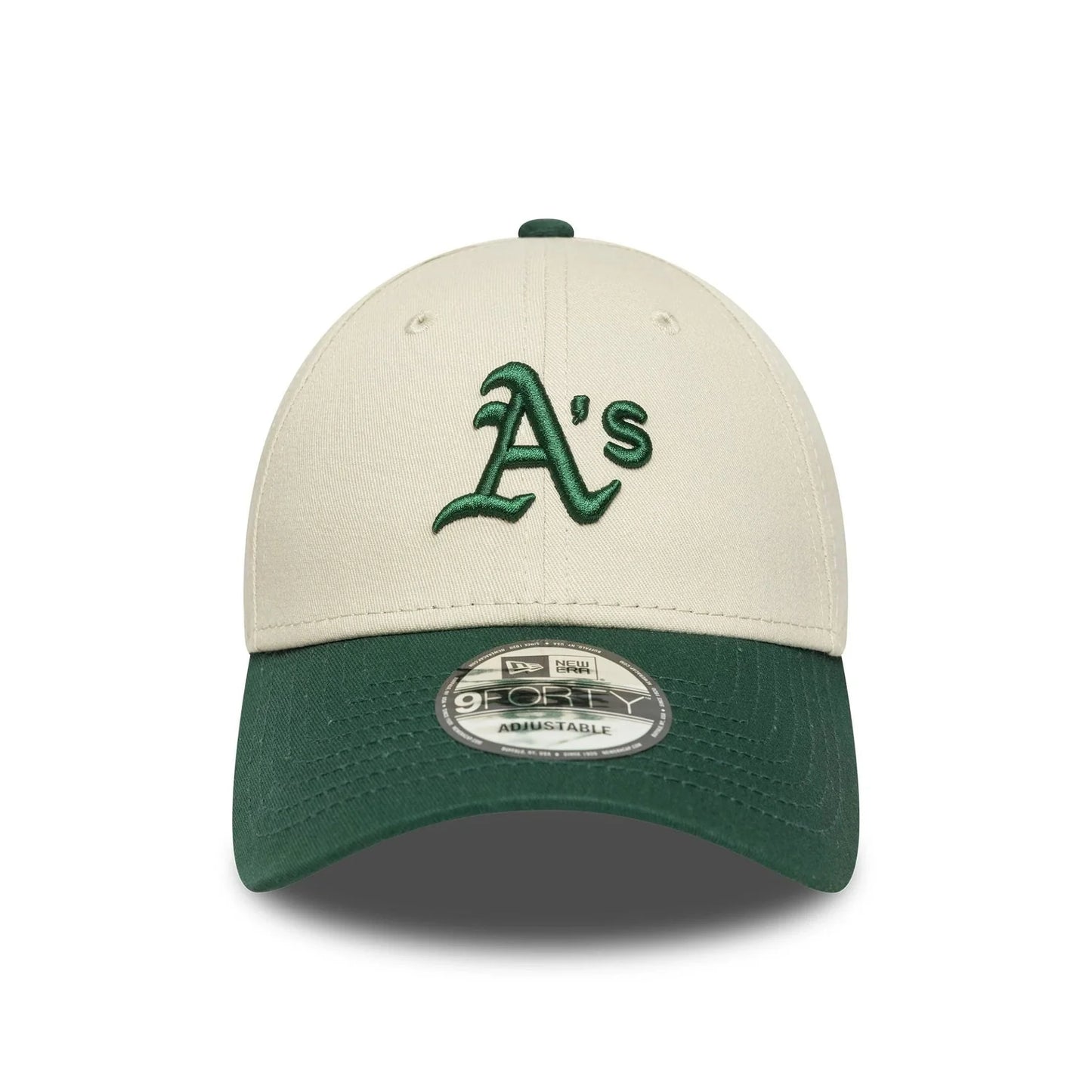 NEW ERA Oakland Athletics MLB Colour Block Cream 9FORTY Adjustable Cap