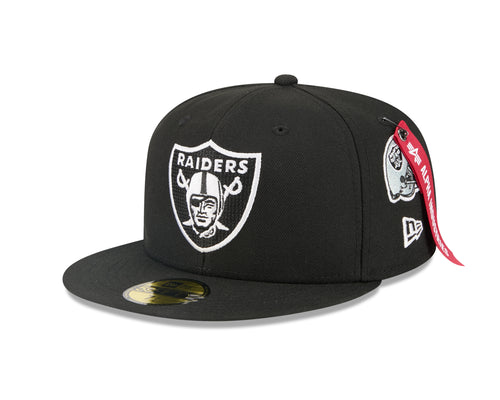 NEW ERA Las Vegas Raiders x Alpha Industries Black 59FIFTY Fitted Cap