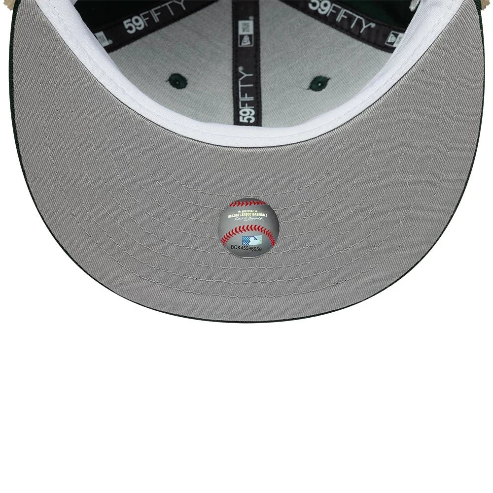 NEW ERA Athletics MLB World Series Dark Green Dogear 59FIFTY Fitted Cap
