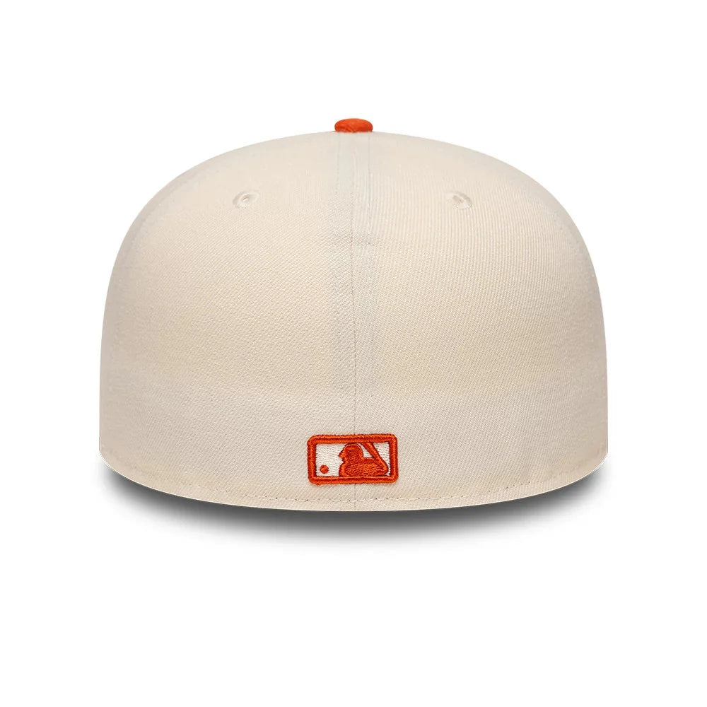 NEW ERA New York Yankees MLB League Essential Cream & Orange 59FIFTY Fitted Cap