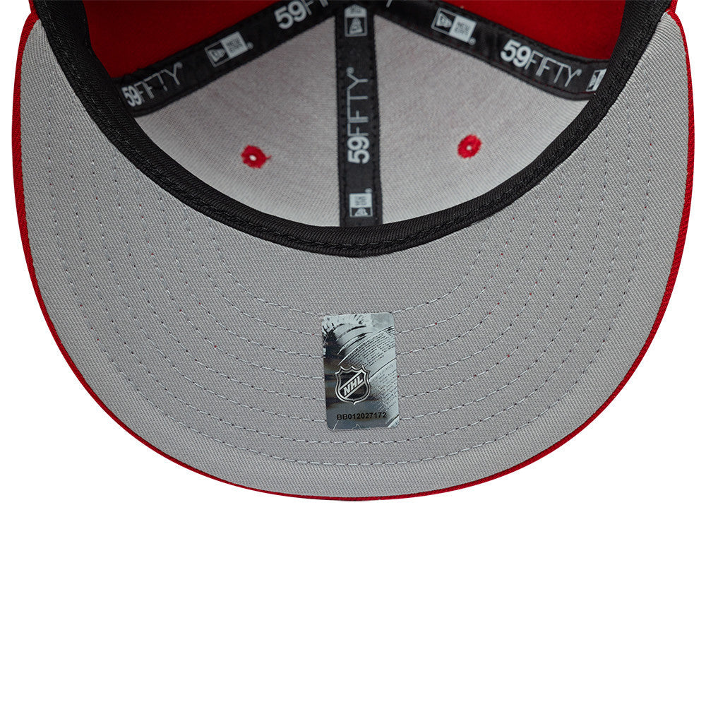 New Era Detroit Red Wings NHL Red Grey UV 59FIFTY Fitted Cap