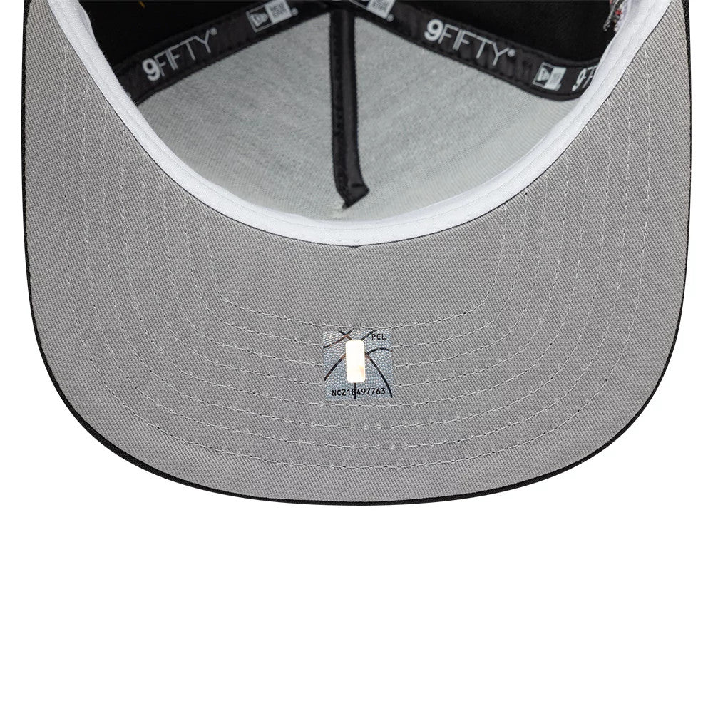 New Era Chicago Bulls NBA Hardwood Classic Black 9FIFTY A-Frame Snapback Adjustable Cap