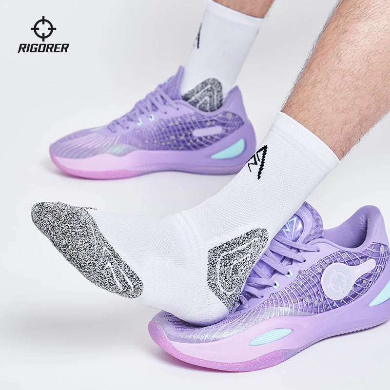 Rigorer AR logo Socks "White/Purple"
