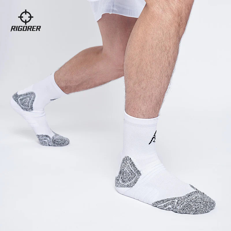 Rigorer AR logo Socks "White/Blue"