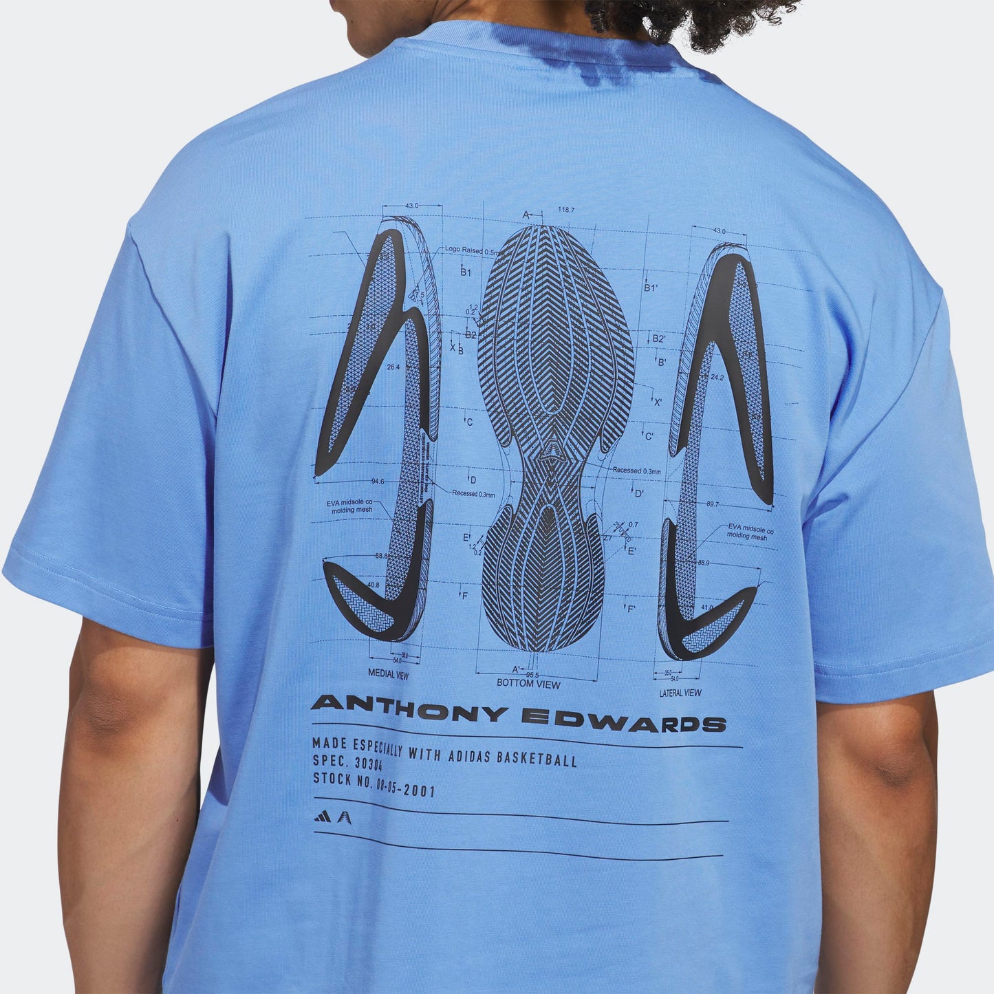 ADIDAS ANTED GFX TEE 3 Anthony Edwards